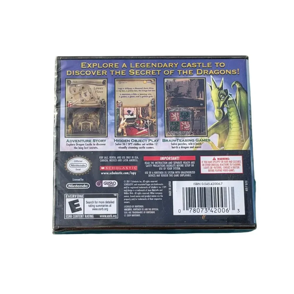 I Spy Castle Nintendo DS New Factory Sealed